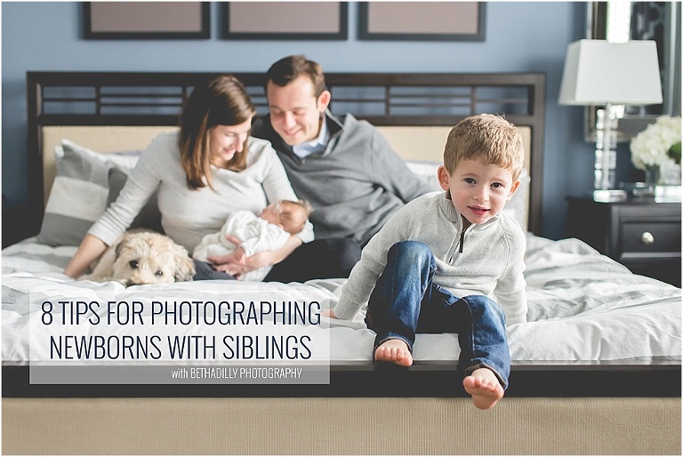 8 Tips for Photographing Newborns With Siblings | bethadilly photography