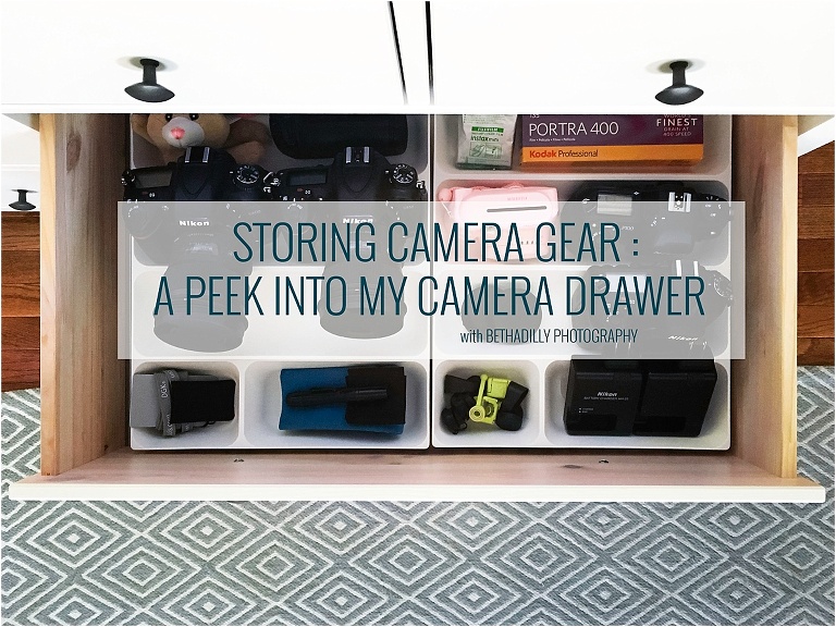 Storing Camera Gear : A Peek Into My Camera Drawer | Bethadilly Photography