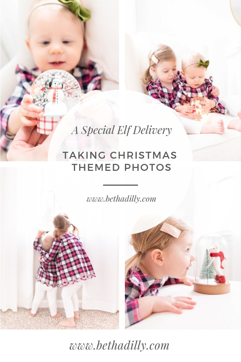 A Special Elf Delivery | Taking Christmas Themed Photos | Bethadilly Photography | www.bethadilly.com