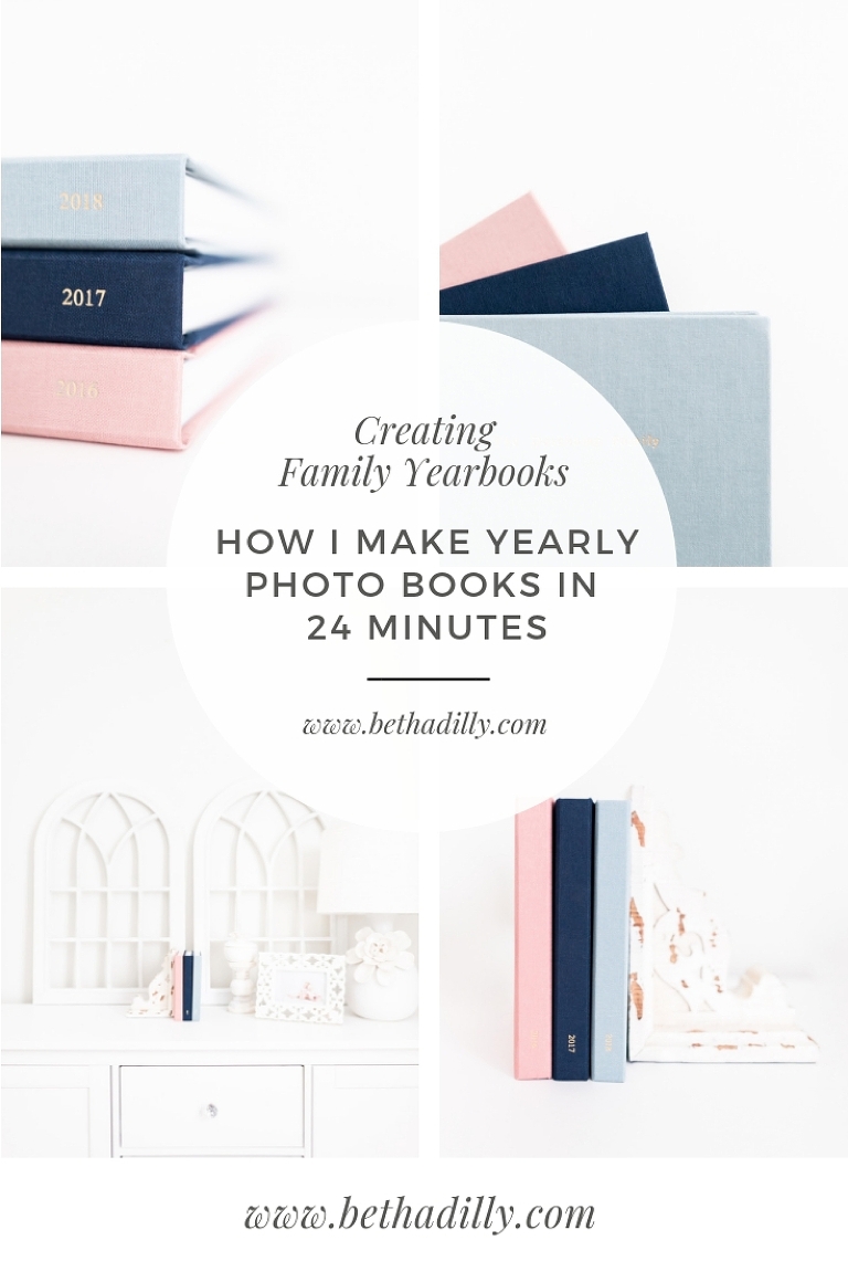 Family Yearbooks: How I Make My Yearly Photo Books in 24 Minutes | Bethadilly Photography | www.bethadilly.com