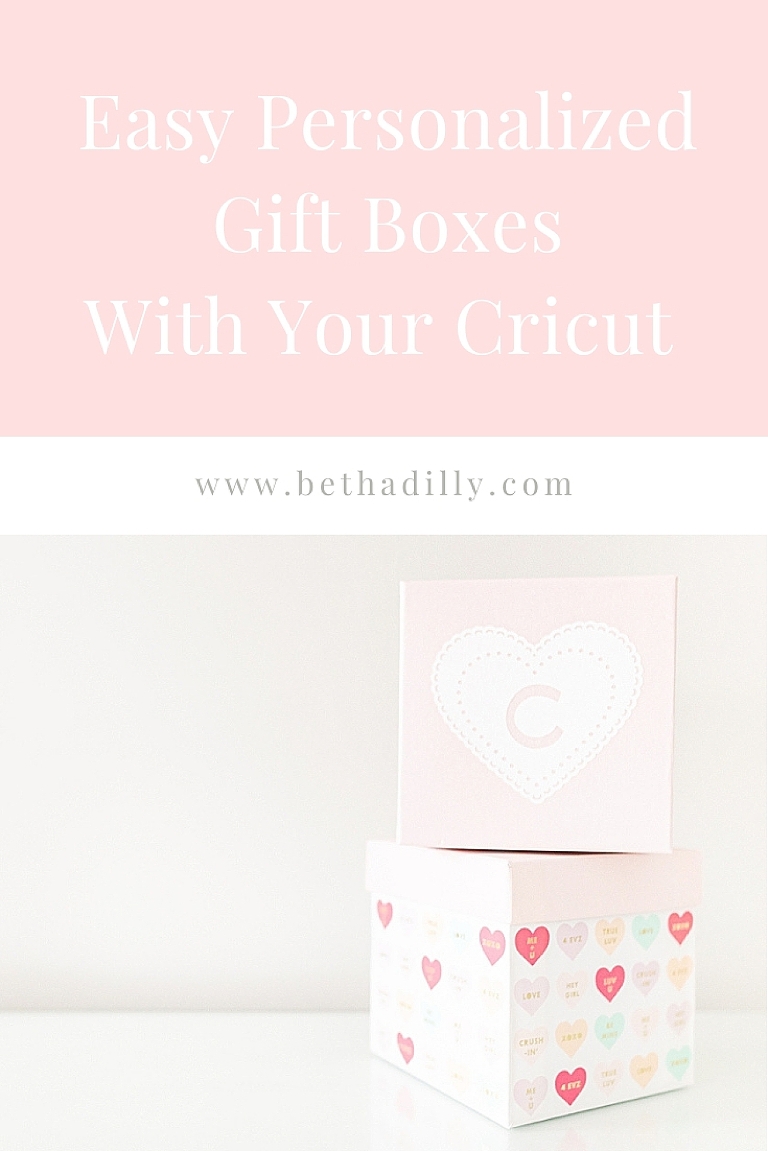 How To Personalize Gift Boxes With Your Cricut | www.bethadilly.com