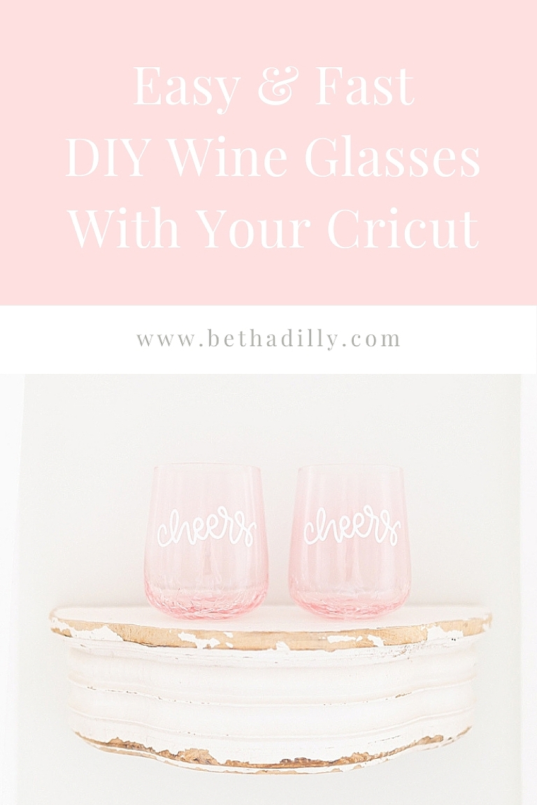 DIY Wine Glasses : A Quick & Easy Gift Idea | www.bethadilly.com