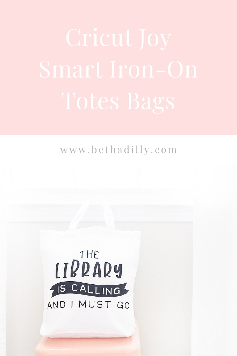 Cricut Joy Smart Iron-On Tote Bags | www.bethadilly.com