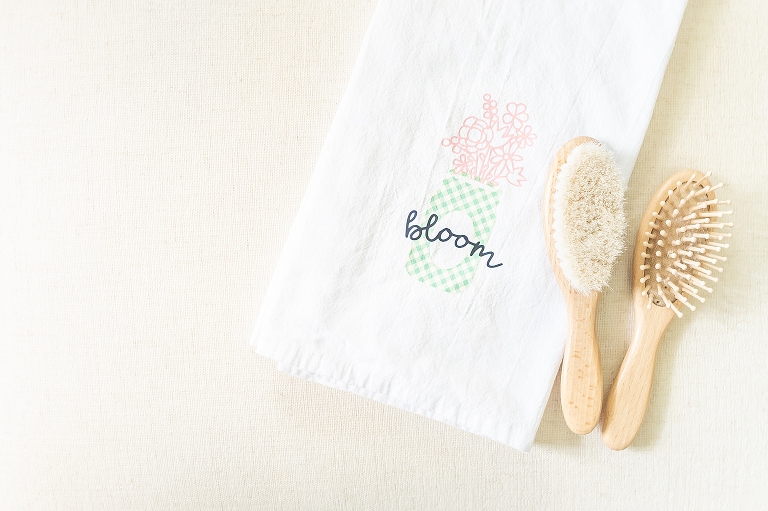 Cricut Joy Dish Towel with Multiple HTV Layers | www.bethadilly.com