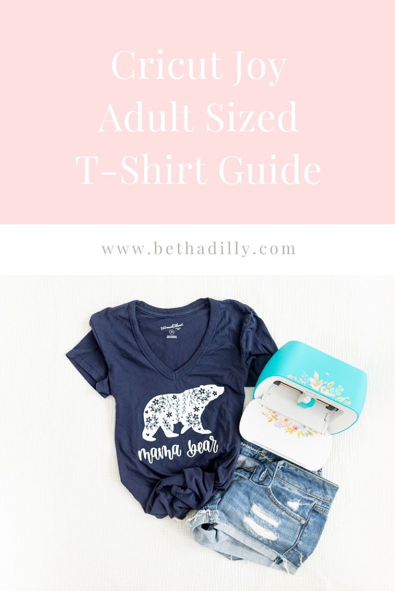 Cricut Joy Adult Sized Shirts : DIY Mama Bear Shirt | www.bethadilly.com