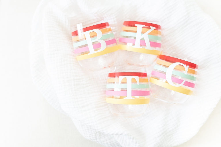 Beginner Friendly Monogram Cup with Cricut Joy | www.bethadilly.com