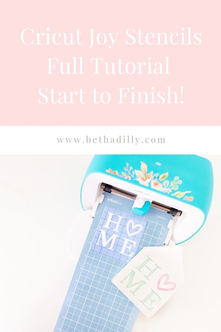Cricut Joy Stencils : How To Make Stencils with Cricut Joy | www.bethadilly.com
