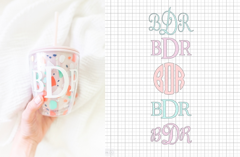 5 Monograms To Use With Your Cricut | www.bethadilly.com