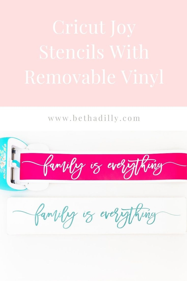 Cricut Joy Stencils with Removable Vinyl | www.bethadilly.com
