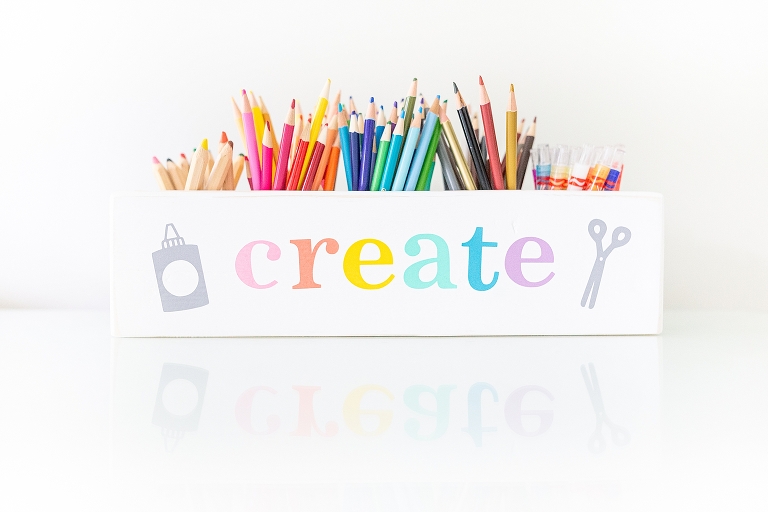 Colorful Art Station with Cricut Joy | www.bethadilly.com