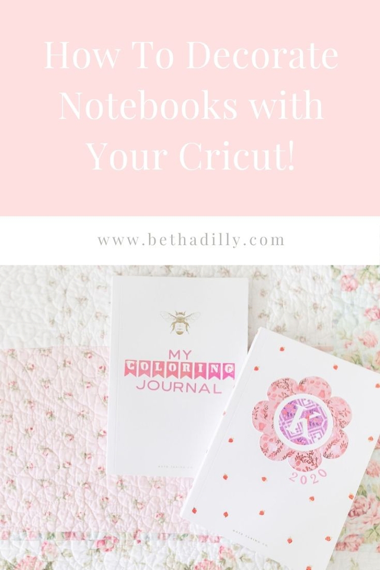 Cricut Joy Notebooks With Vinyl & Adhesive Backed Paper | www.bethadilly.com