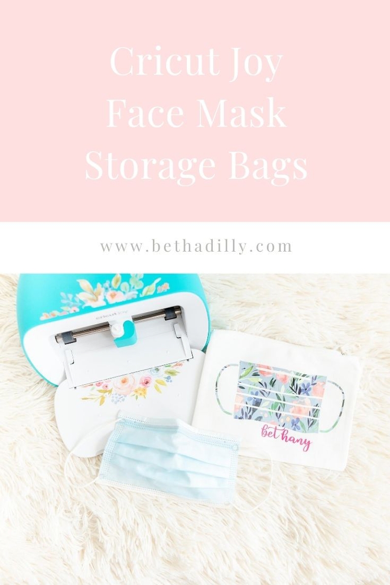 Cricut Joy Face Mask Bag With Iron On | www.bethadilly.com
